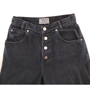 Palmetto's Jeans Wear‎ black Button Fly high rise Denim Jeans size 7 Fits 25x28